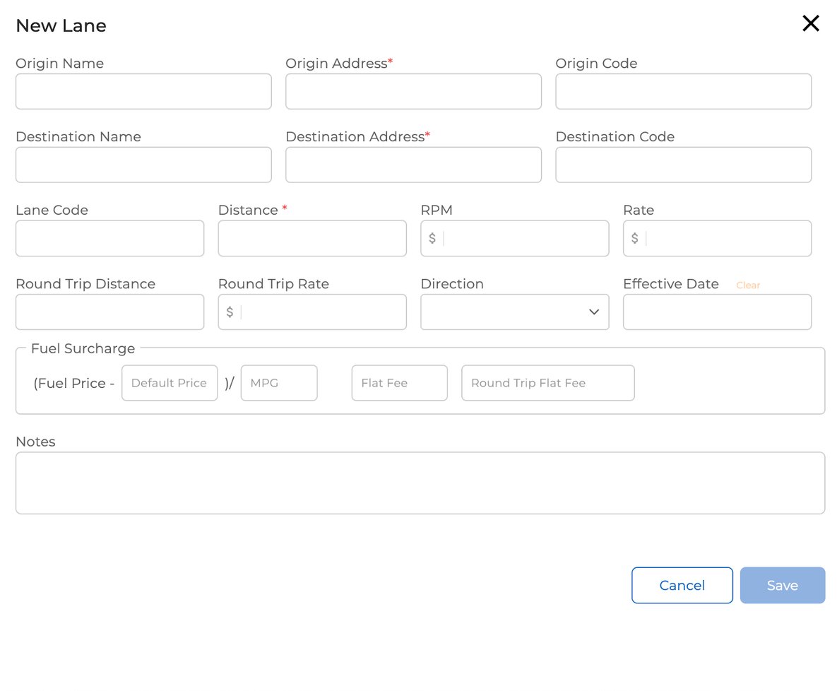 How to Use Lane Codes to Save Customer Routes in Truckpedia